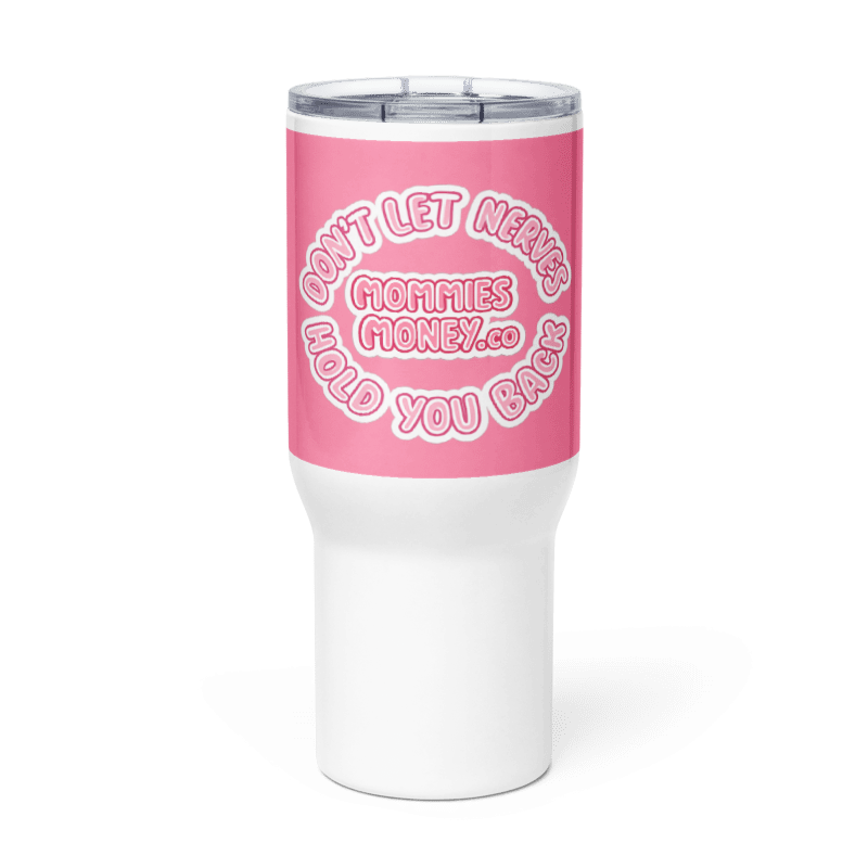 Travel mug with a handle